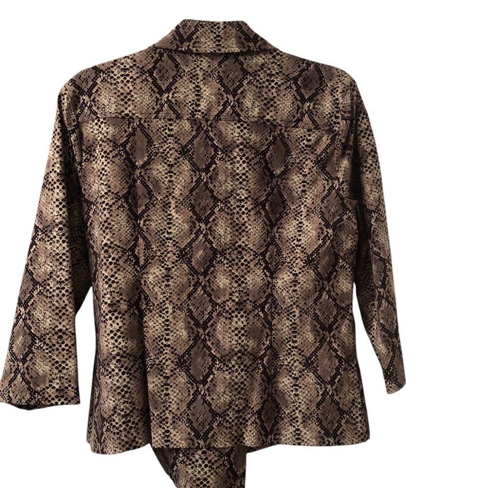 🇨🇦Joseph Ribkoff Python Print Zippered Jacket Size 12 - Picture 3 of 8